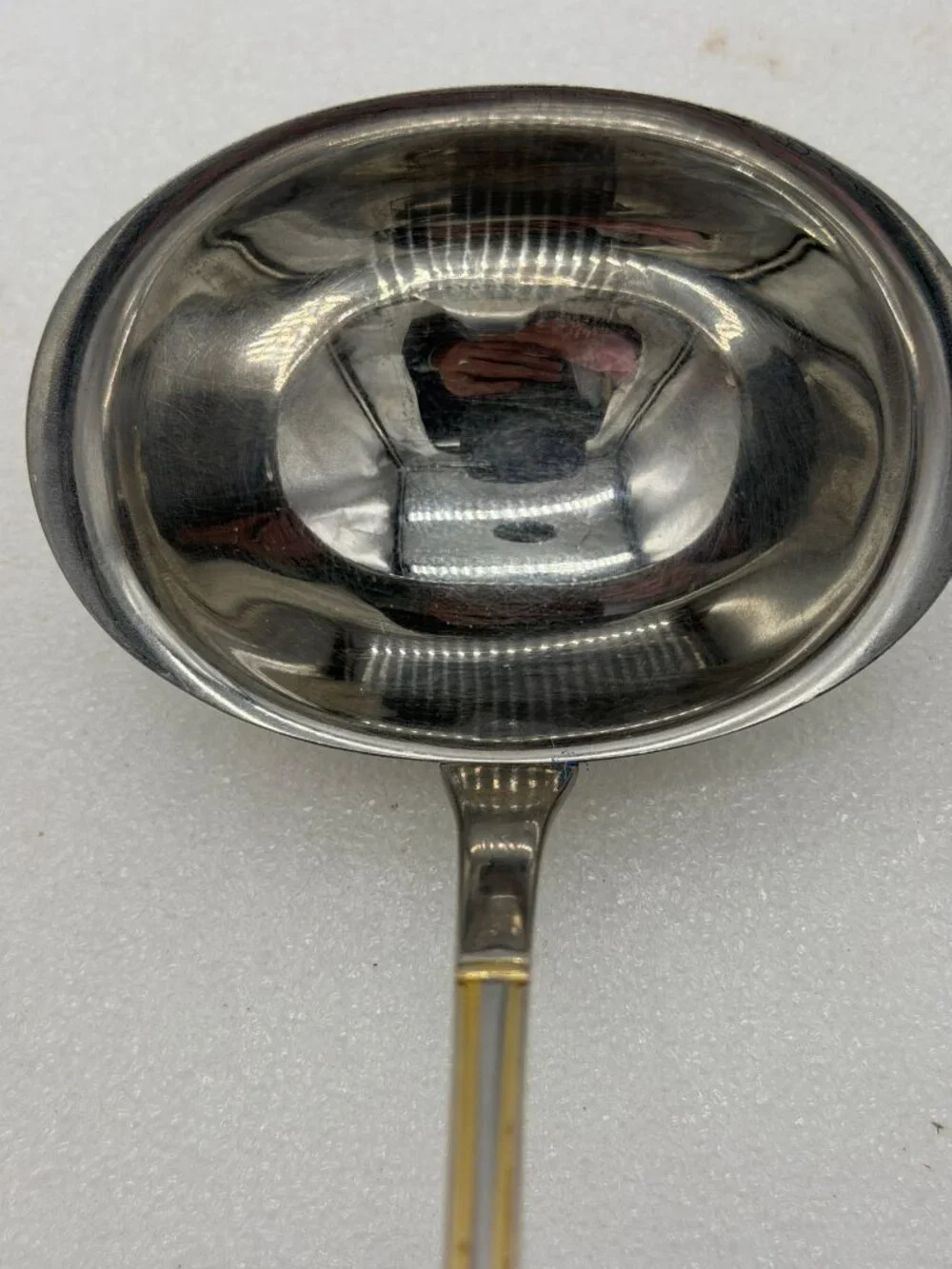 Solingen Germany Stainless Steel Serving Utensils Cake Server Ladle Gold Accent